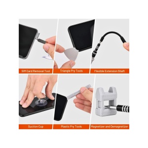 Set Surubelnite Precizie 115 Piese, Prindere Magnetica, Trusa Reparatii Electronice MIV - Img 4
