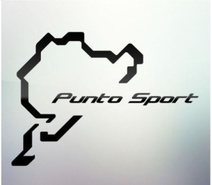 Sticker auto geam Punto Sport