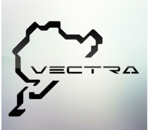 Sticker auto geam VECTRA