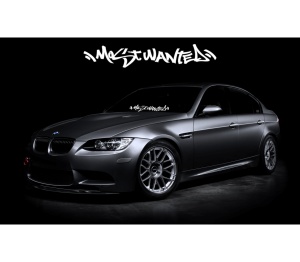 Sticker Parbriz Most Wanted