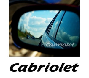 Stickere oglinda Etched Glass - Cabriolet