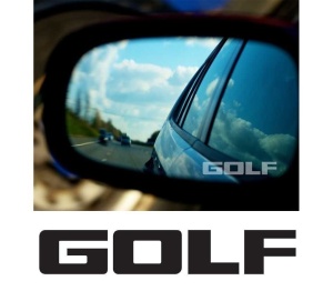 Stickere oglinda Etched Glass - Golf