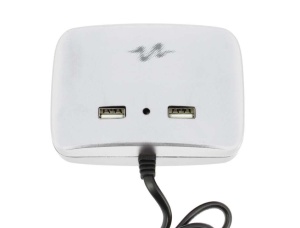 Adaptor Bricheta 3 Iesiri + 2 Usb Alb - Img 2