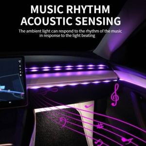 Banda Ambientala Acrilica Symphony Cu LED 110CM + 35CM Alimentare USB - Img 9