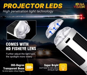 Bec Led H4 Pentru Far Moto, Atv, Scuter, Putere 26W/52W, 8000 Lm, 12-24V MX2-H4 - Img 8