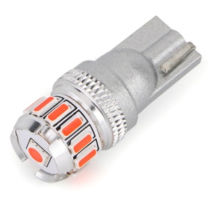 Bec Led T10 Rosu Canbus 12 SMD 4014 12V