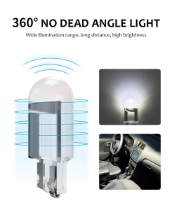 Bec Led T10 (W5W) COB Alb, Rezistent La Apa, Fara Canbus - Img 5