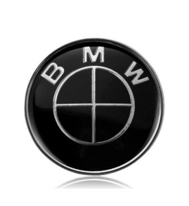 Emblema Capota BMW 82 mm Neagra