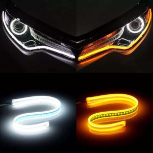 Set 2 Lumini De Zi Cu Semnalizari Dinamice Cu Led Lungime 60CM - Img 3