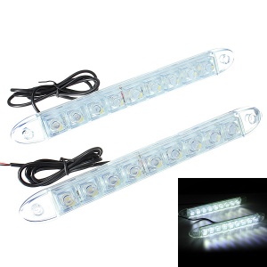 Set 2 Lumini De Zi DRL Flexibile 9 Led 0.5W