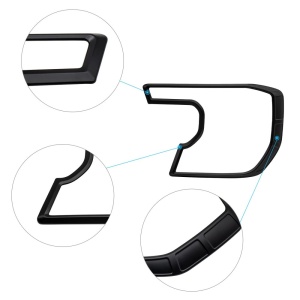 Set 2 Ornamente Faruri Ford Ranger T9 XL XLS Negru Mat - Img 4
