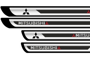 Set Protectii Praguri Crom - Mitsubishi - Img 1
