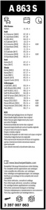Set Stergatoare Bosch Aerotwin A863S, 650/450mm Volkswagen Passat B8, Passat B9 - Img 3