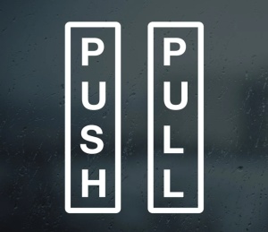 Set Sticker Push - Pull
