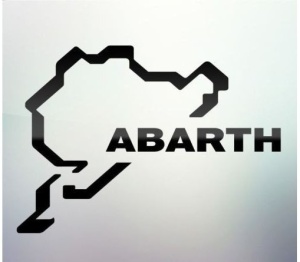 Sticker auto geam Abarth