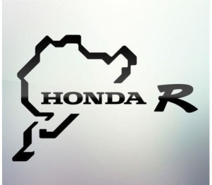 Sticker auto geam Honda R