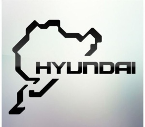 Sticker auto geam Hyundai