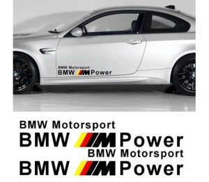 Sticker auto laterale BMW M Power (v2)