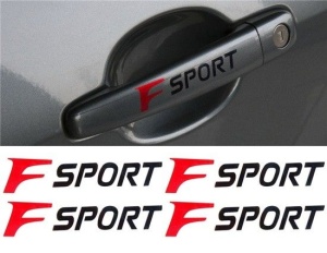 Sticker manere usa - F Sport (set 4 buc.)