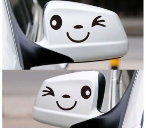 Sticker oglinda Smile