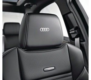 Sticker tetiera piele AUDI logo