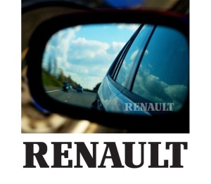 Stickere oglinda Etched Glass - Renault
