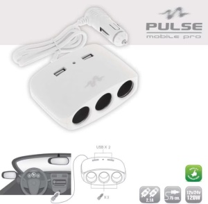Adaptor Bricheta 3 Iesiri + 2 Usb Alb - Img 3