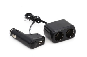 Adaptor Bricheta Dubla cu USB - Img 1