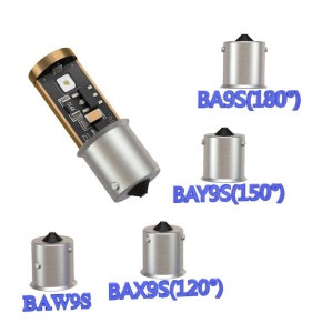 Bec Led BAX9S H6W Alb Canbus 3 SMD 3838, 9-30V Fara Polaritate - Img 5