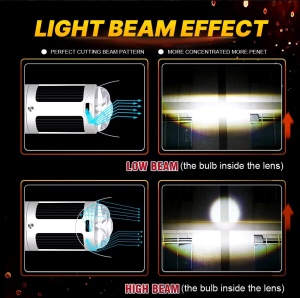 Bec Led H4 Pentru Far Moto, Atv, Scuter, Putere 26W/52W, 8000 Lm, 12-24V MX2-H4 - Img 5