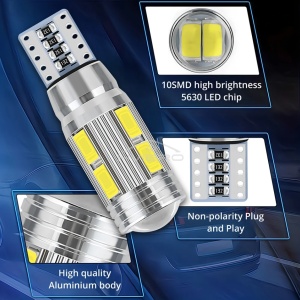 Bec Led T10 Canbus Cu Lupa 10 SMD 5630 - Img 4