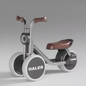 Bicicleta De Echilibru Haler Pentru Copii 1-6 Ani, Gri Grafit - Img 2