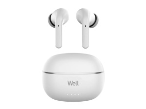 Căști Bluetooth TWS In-Ear Well Shake, Alb, Noise Cancelling (ANC) - Img 4