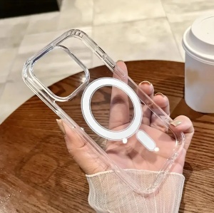 Husa de Protectie pentru Apple iPhone 16 Pro Max, MagSafe, TPU, Transparent - Img 6
