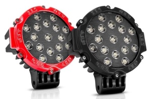 Proiector LED Auto Offroad 51W/12V-24V, 3740 Lumeni, Rosu, Flood Beam 60 Grade - Img 5