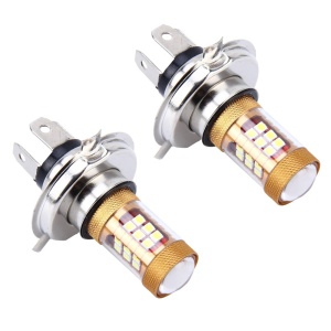Set 2 Becuri Led H4 Proiector Ceata, Putere 15W, 28 SMD 3030 6500K - Img 1