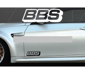 Set 2 buc. sticker auto lateral - BBS