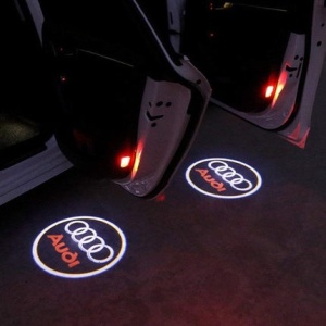 Set 2 Proiectoare Portiera LED Logo Dedicate Audi A6 A7 A8 Q3 - Img 3