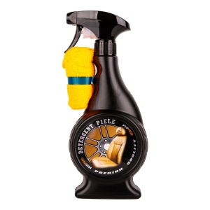Solutie Curatare Tapiterie Piele Auto - Detergent Piele 500 ml + Laveta