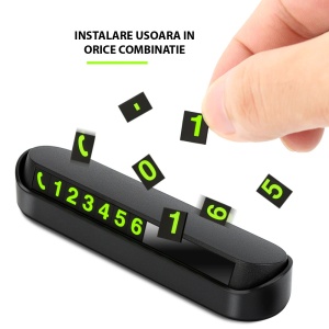 Suport Numar Telefon Parcare Auto - Img 4
