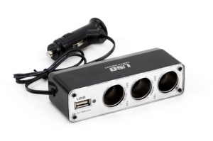 Adaptor Bricheta Tripla cu USB