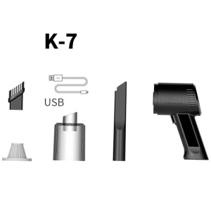 Aspirator Auto Fara Fir K7 120W, Autonomie 30 Min, Incarcare USB - Img 4
