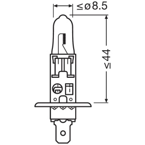 Bec Halogen H1 Osram 55W 12V Original - Img 5