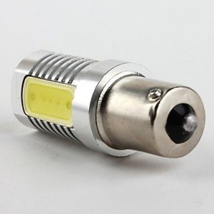 Bec Led BA15S High Power Galben Cu Pini Simetrici La 180 Grade - Img 3