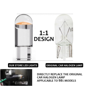 Bec Led T10 (W5W) COB Alb, Rezistent La Apa, Fara Canbus - Img 9