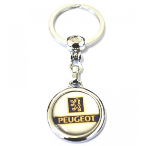 Breloc Auto Metalic Silicon Premium Peugeot