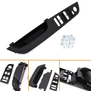 Capac Maner Portiera Sofer, Cu Oglinzi Rabatabile Pentru BMW Seria 3 E90, E91, Negru, 35.5 CM - Img 5