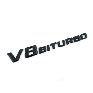 Emblema V8 Biturbo Negru - Img 1