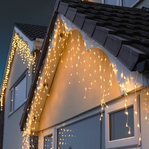 Instalatie Craciun Tip Turturi, 300 LED, 12 M, Alb Cald - Img 4