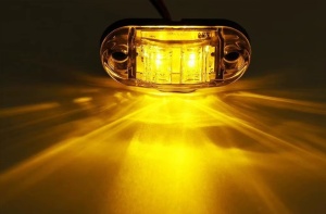 Lampa Led Semnalizare Camion Remorca Portocaliu 12-24V - Img 4